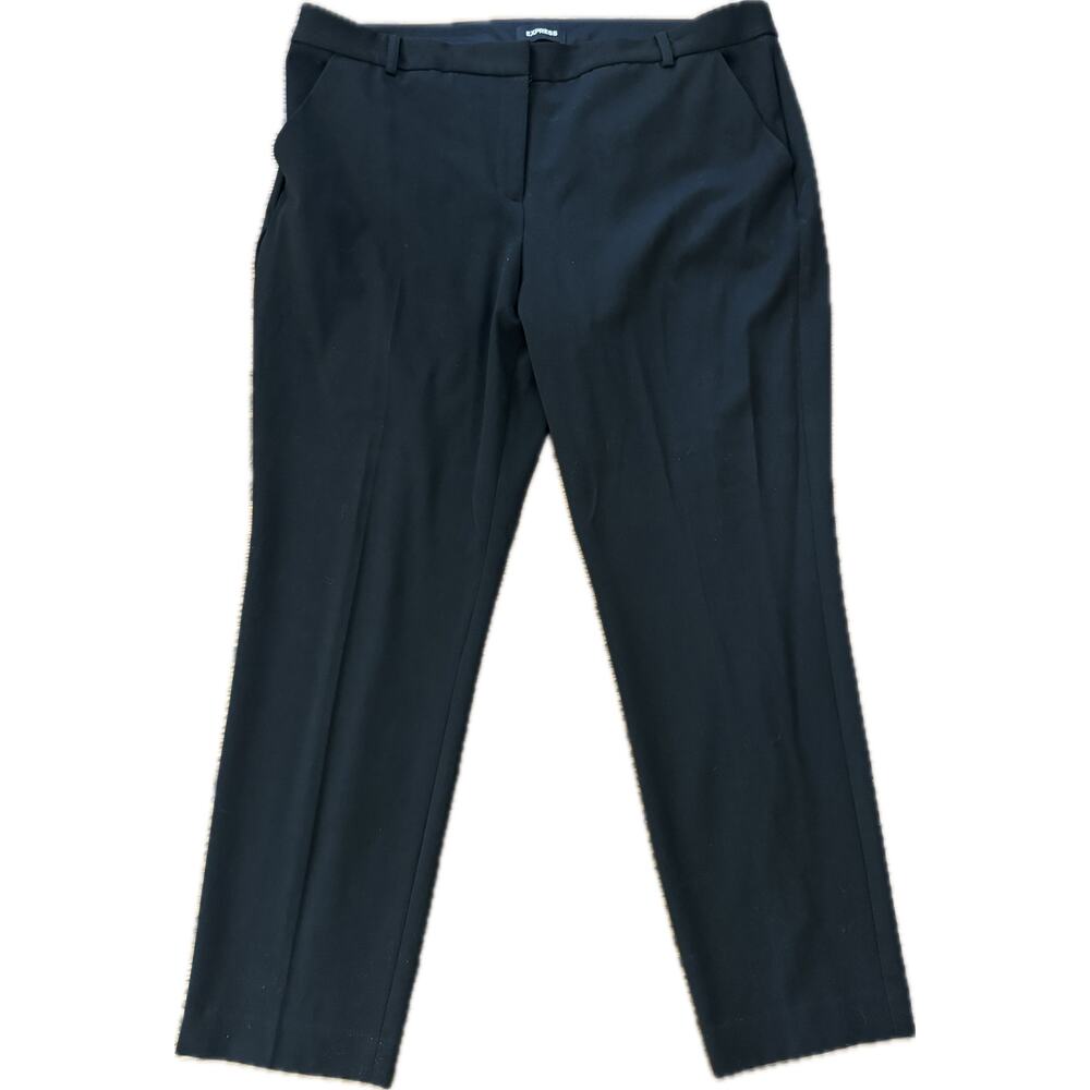 Express black columnist ankle mid rise slacks - 18L